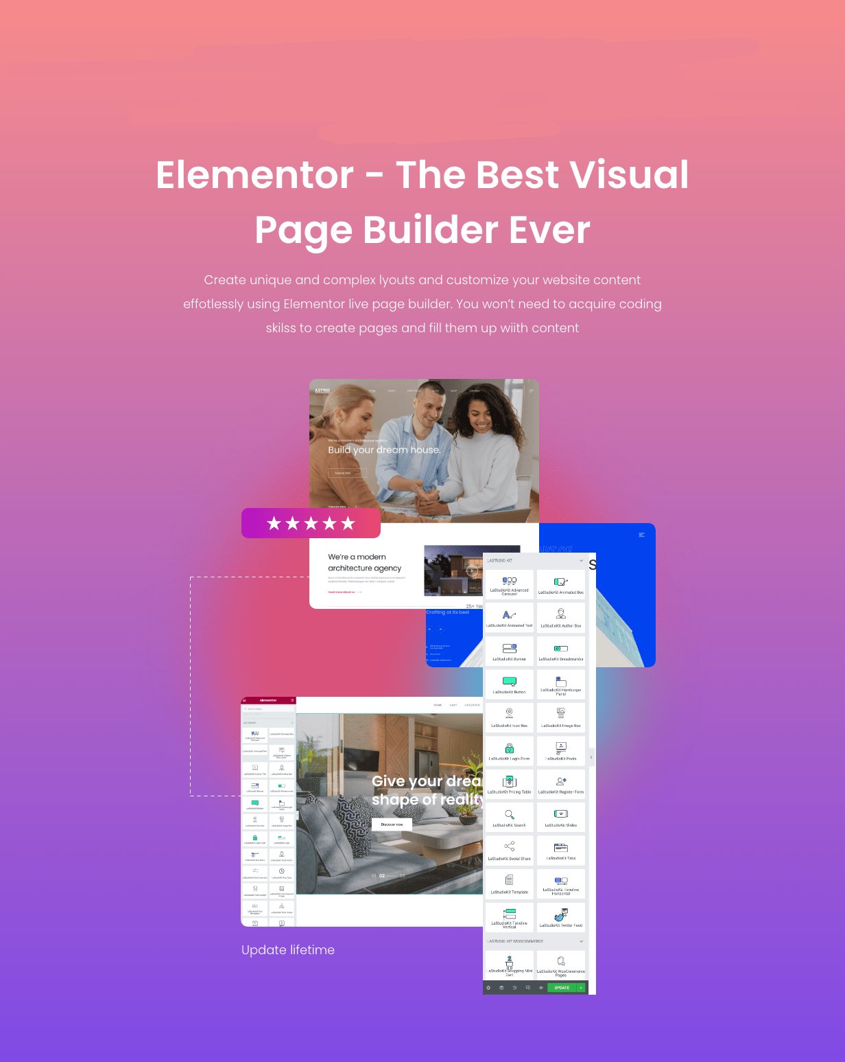 Inside Space - Page Builder Interface