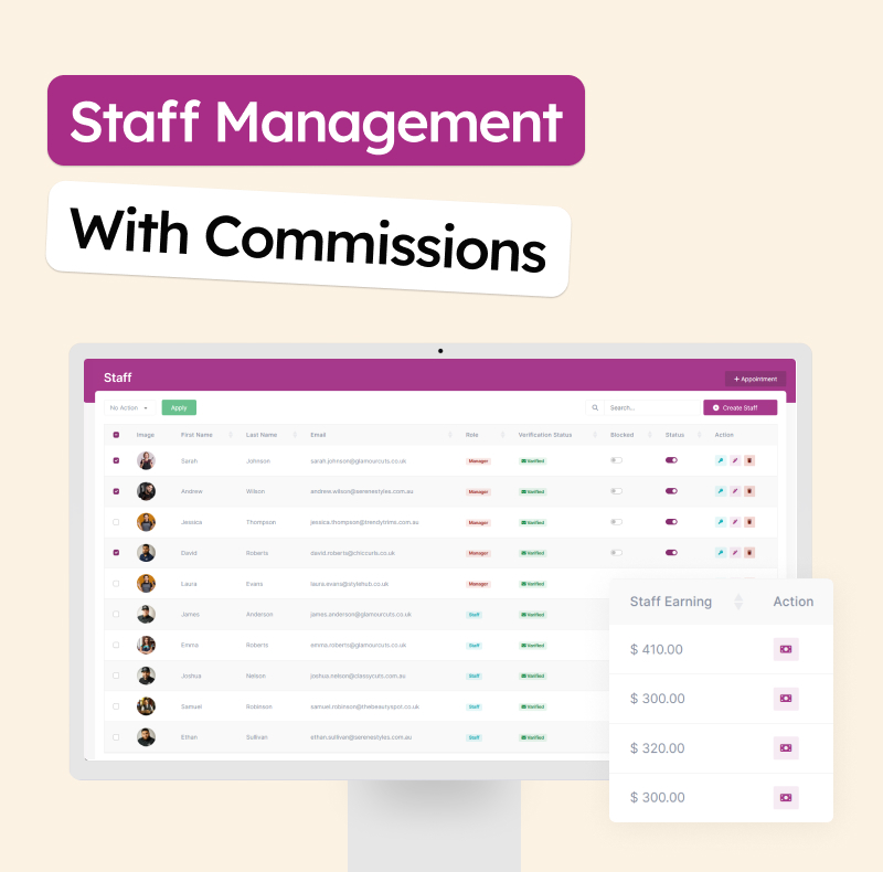 Cares - Software for Salons and Spa Businesses - Feature showcase 12