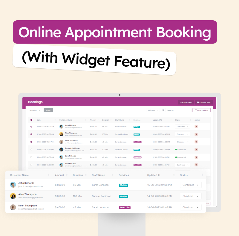 Cares - Software for Salons and Spa Businesses - Feature showcase 9