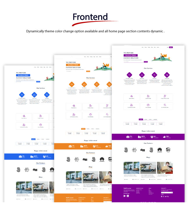 CourierSquad - SaaS Multi-Tenancy Courier and Logistics Management - Merchant, Delivery App - Feature showcase 9