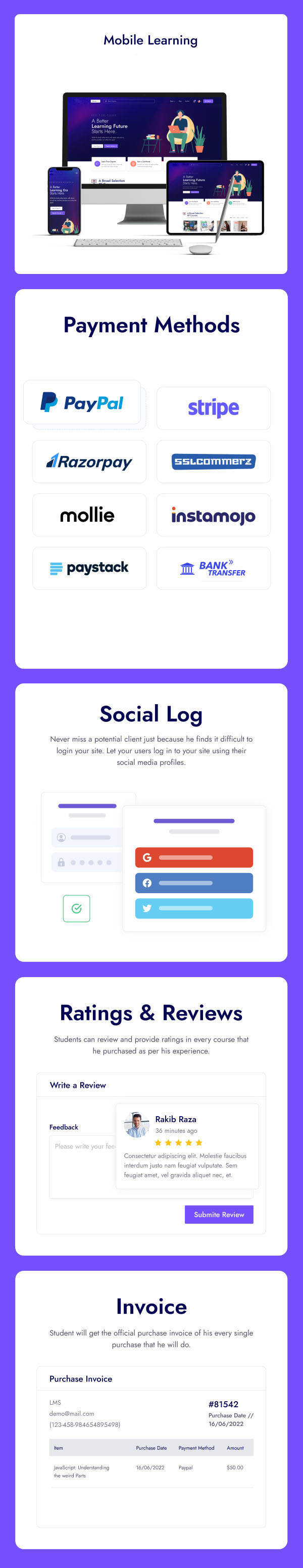 CourseWays - Udemy Clone - Online Courses and Learning Management System - Feature showcase 11