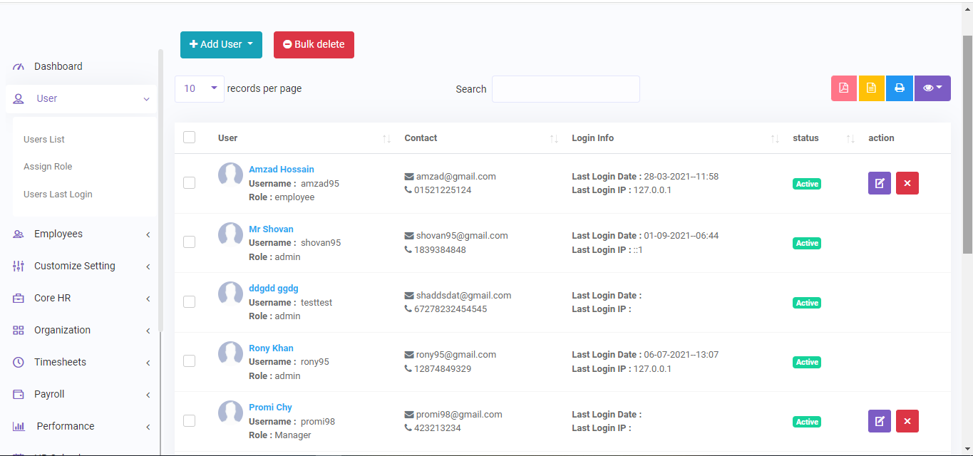 HR Logics - HRM, Payroll & Project Management - Feature showcase 4
