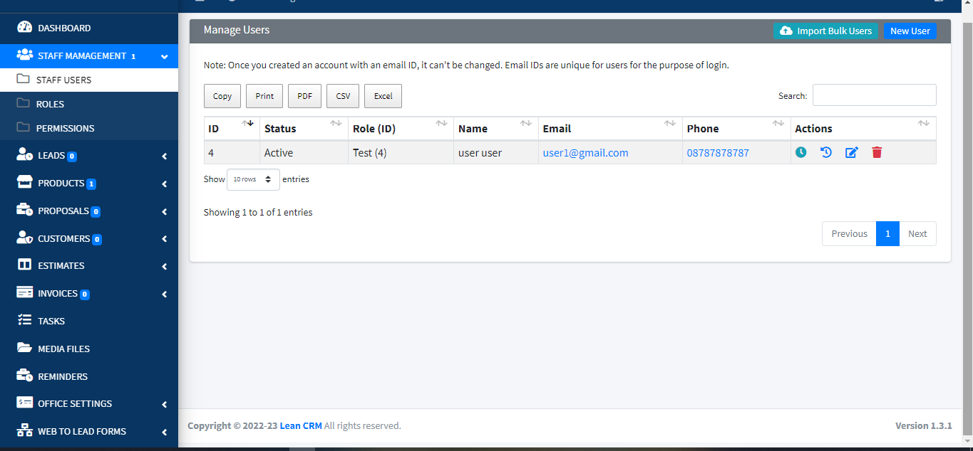 LeanCRM - Leads and Customers - Feature showcase 4