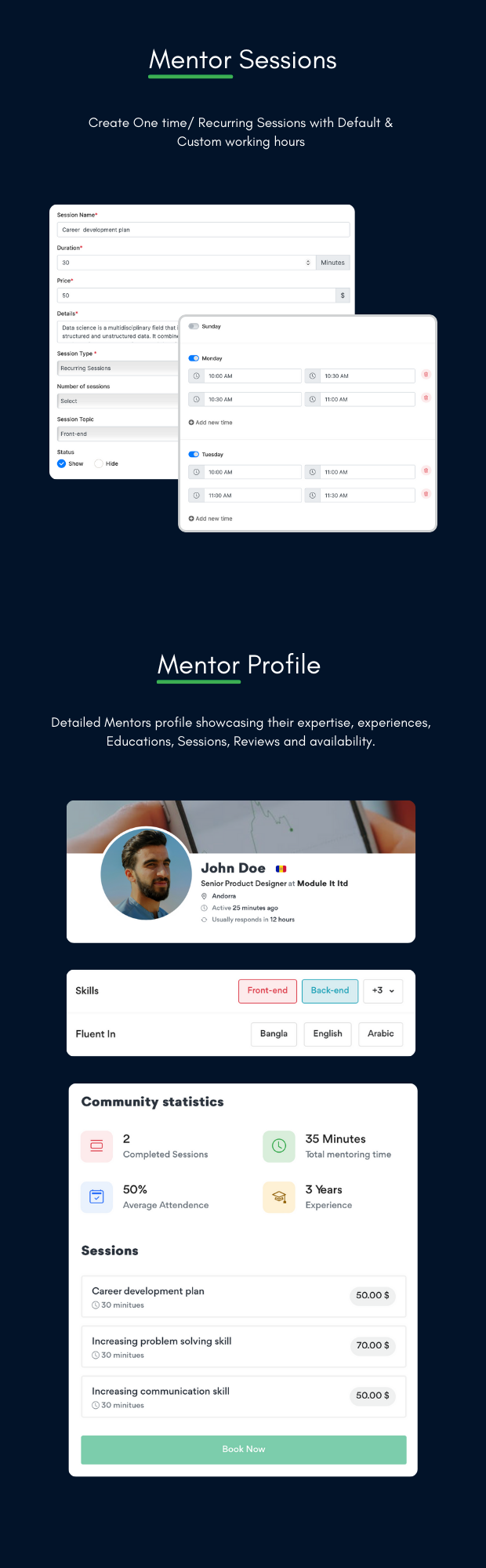 Mentorus - Ultimate Mentors Mentees Connecting Platform - Feature showcase 4