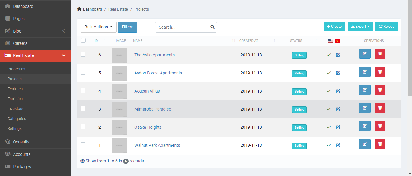 Real Estate Portal Screenshot