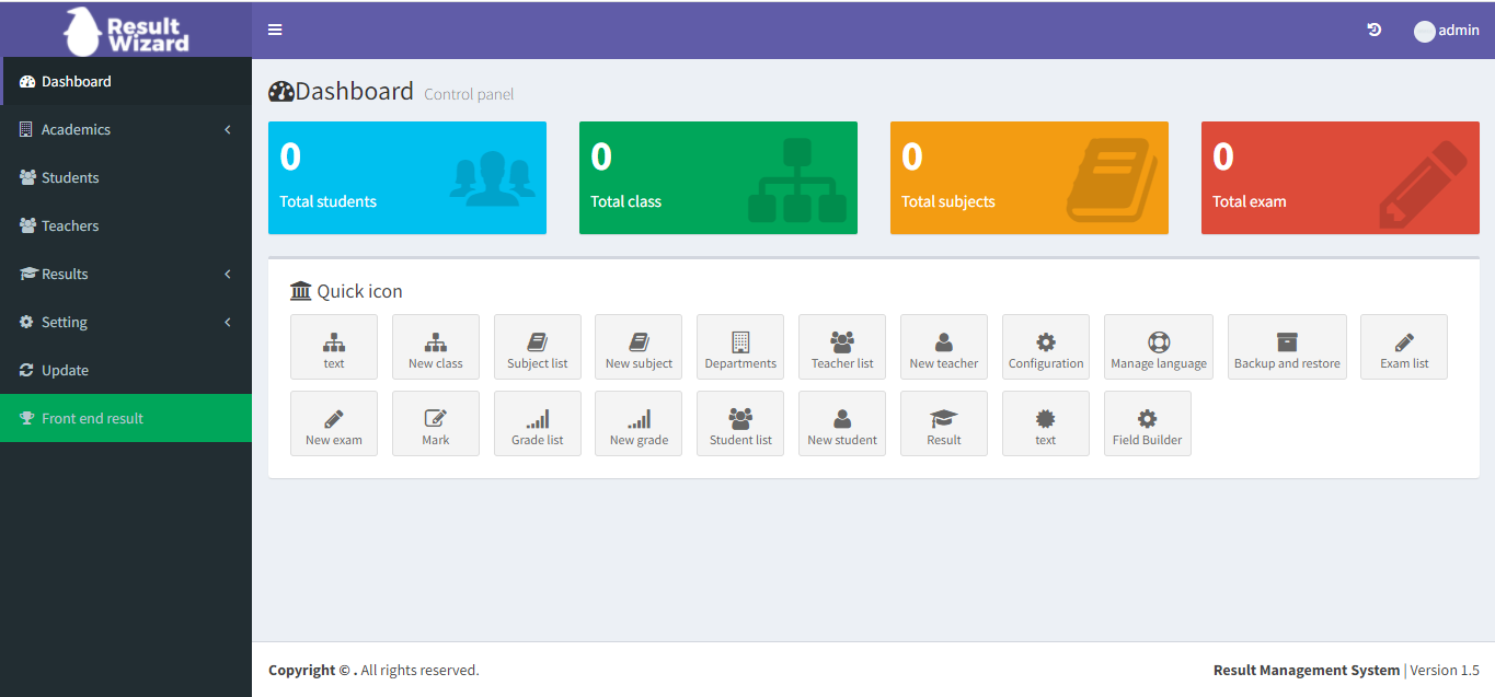 Result Wizard Screenshot 2