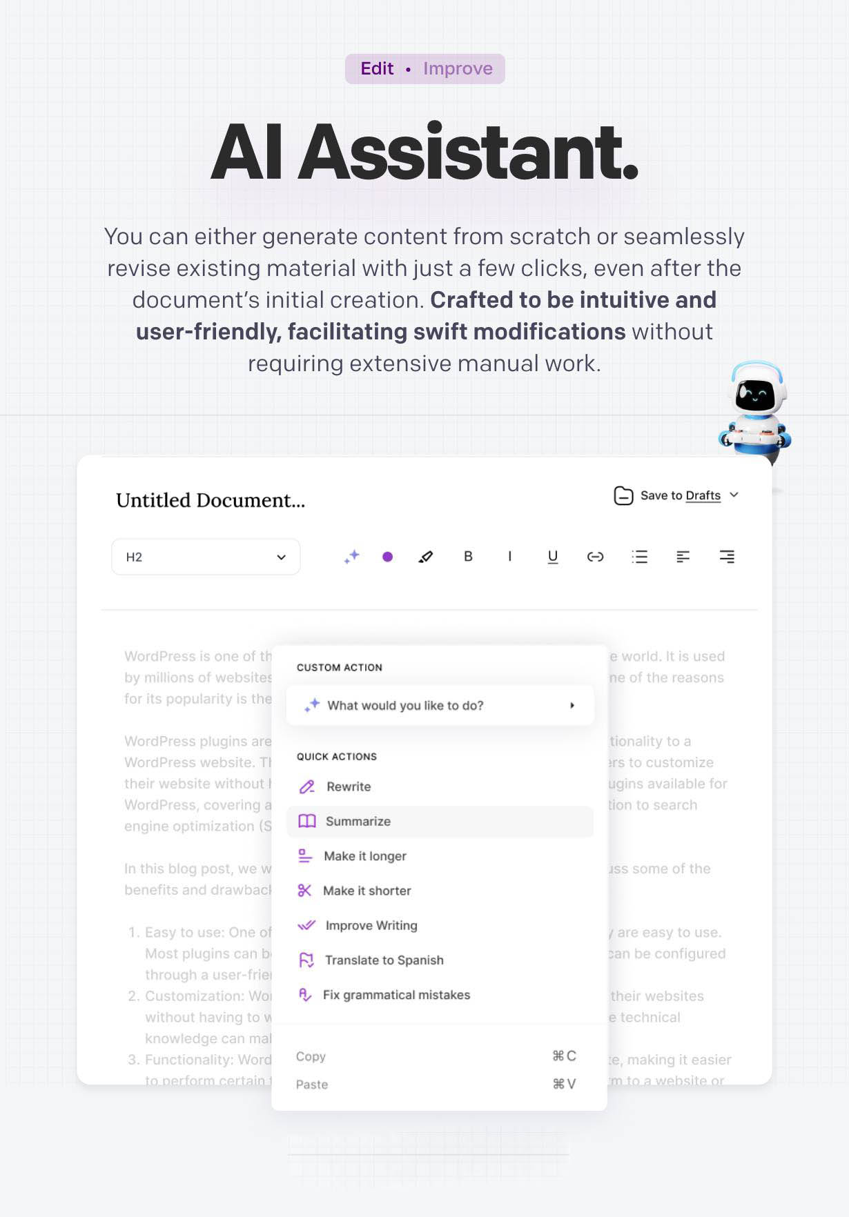 WriteTalent - Video Generator Desc