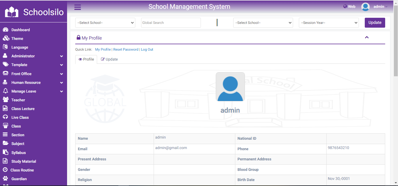 School Silo - Multi-School Management System - Feature showcase 6
