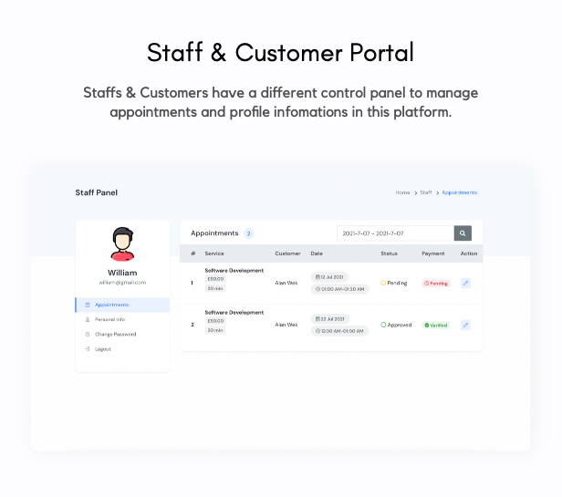 TechBooker - SaaS Multi-Business Service Booking System (With AI) - Feature showcase 12