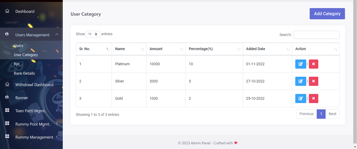 Teen Patti Clone - 14 games with Rummy, Andar Bahar, Roulette - Feature showcase 4