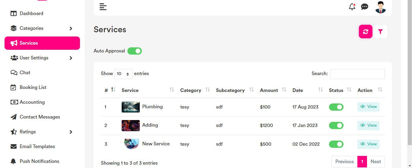 UrbanCompany Clone - Admin Features