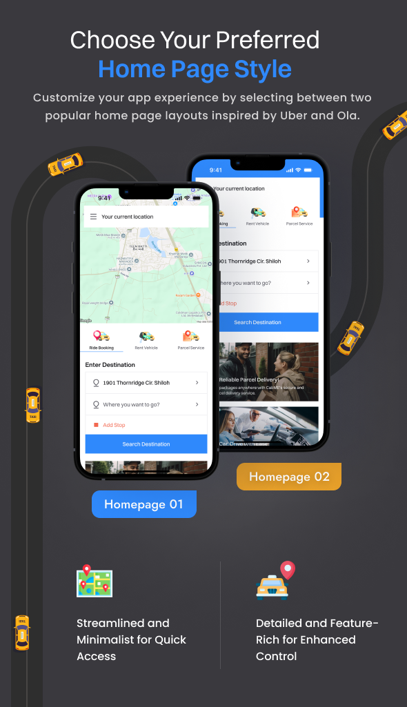 WorkCab - Complete Taxi App | Taxi Booking Solution - Feature showcase 6