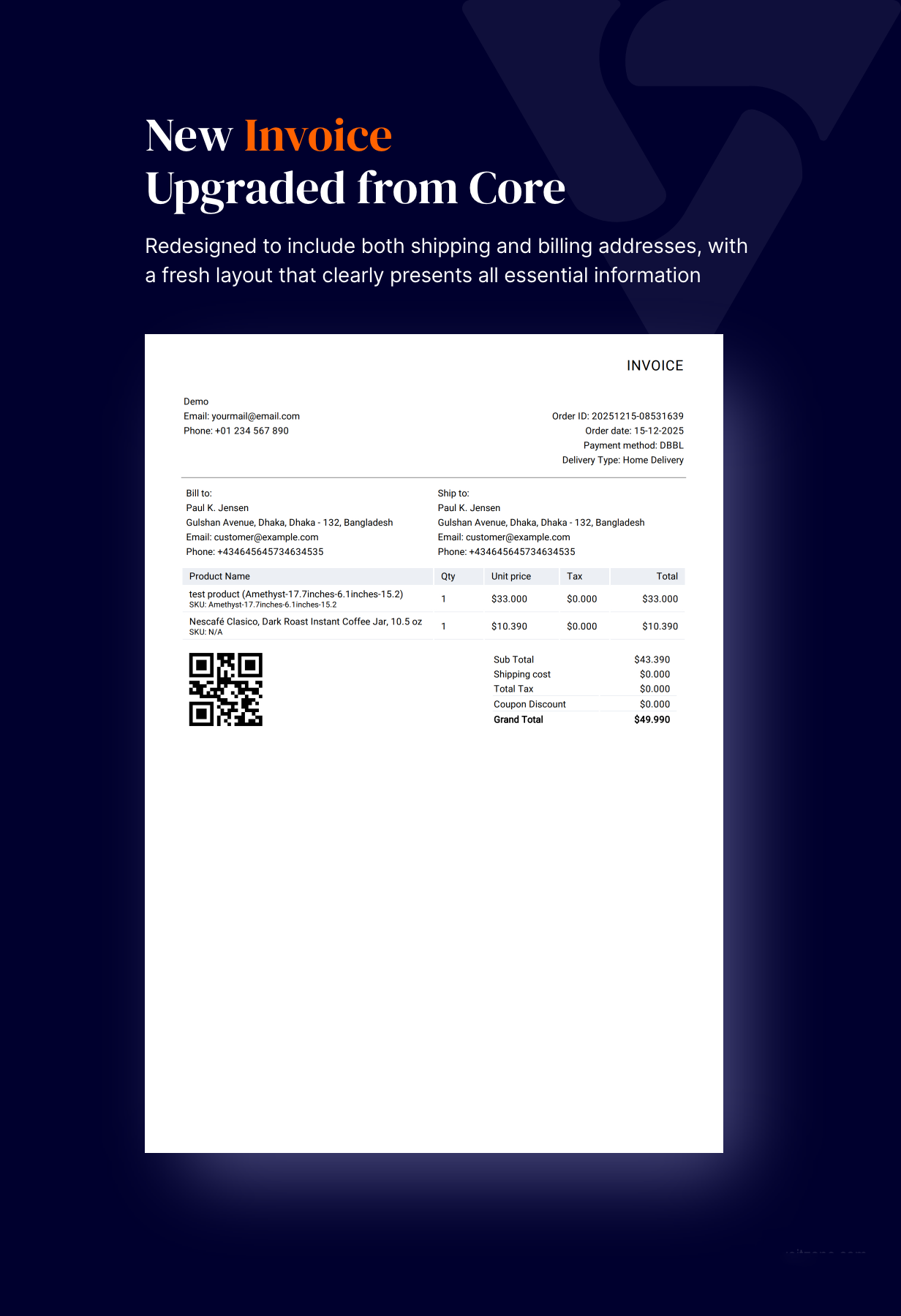 Product catalog view