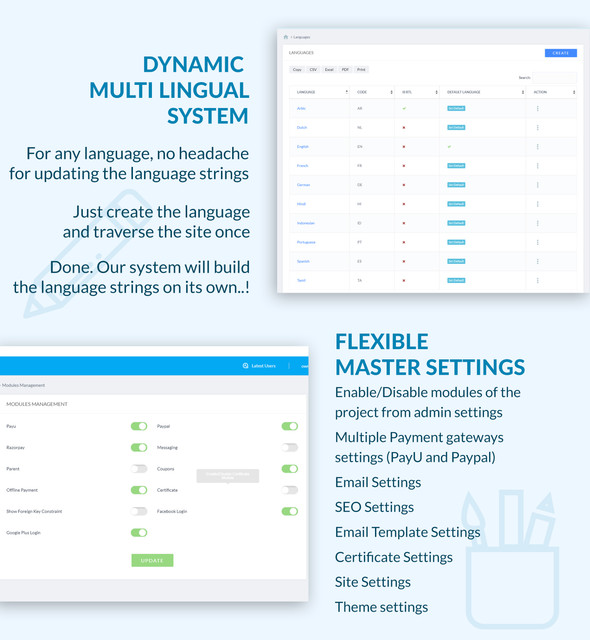 Exmio Multi-Language Support