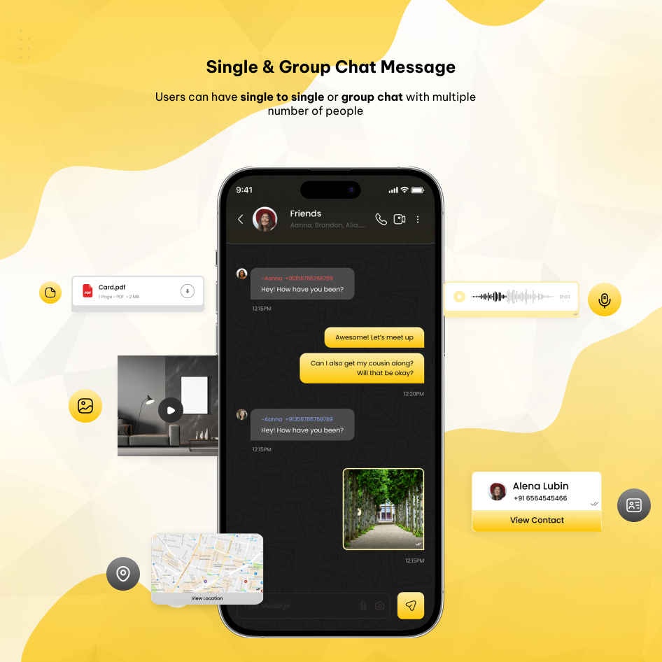 WhatsChat Group Features