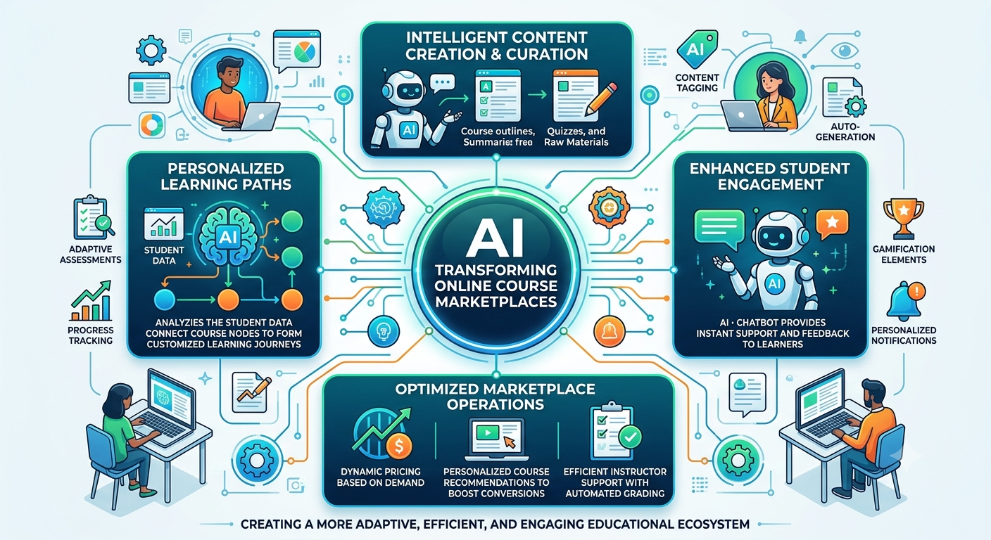 How AI Is Transforming Online Course Marketplace Solutions