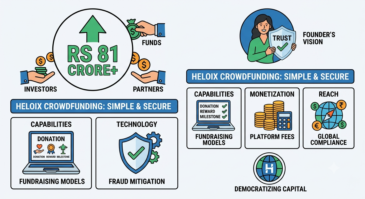 Heloix raises over Rs 81 Cr in pre-Series B round for its Crowdfunding Platform