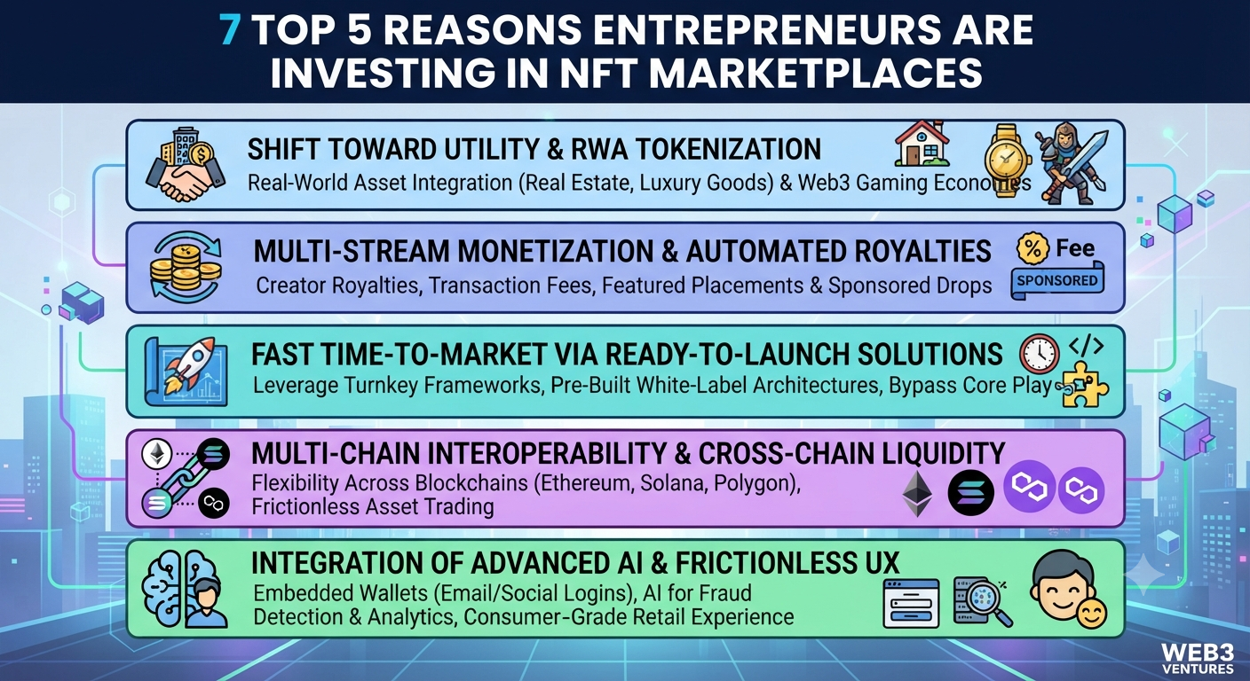 Top 5 Reasons Entrepreneurs Are Investing in NFT Marketplace