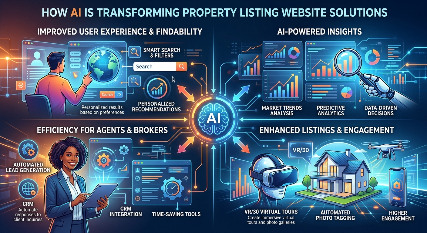 How AI Is Transforming Property Listing Website Solutions