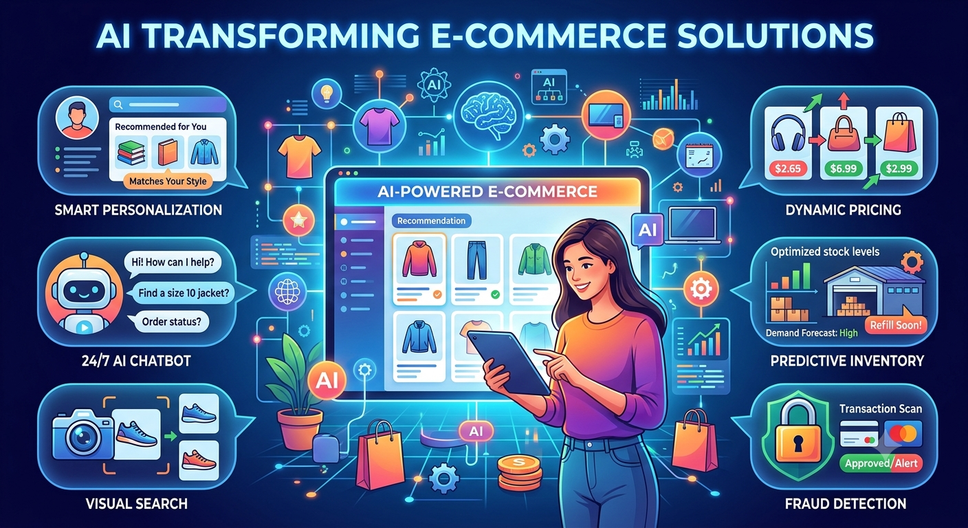 How AI Is Transforming E-commerce Store Solutions