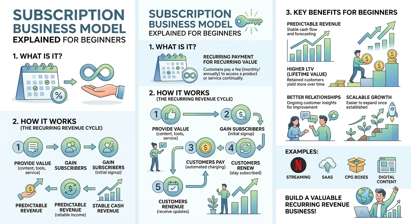 Subscription-Based Business Business Model Explained for Beginners