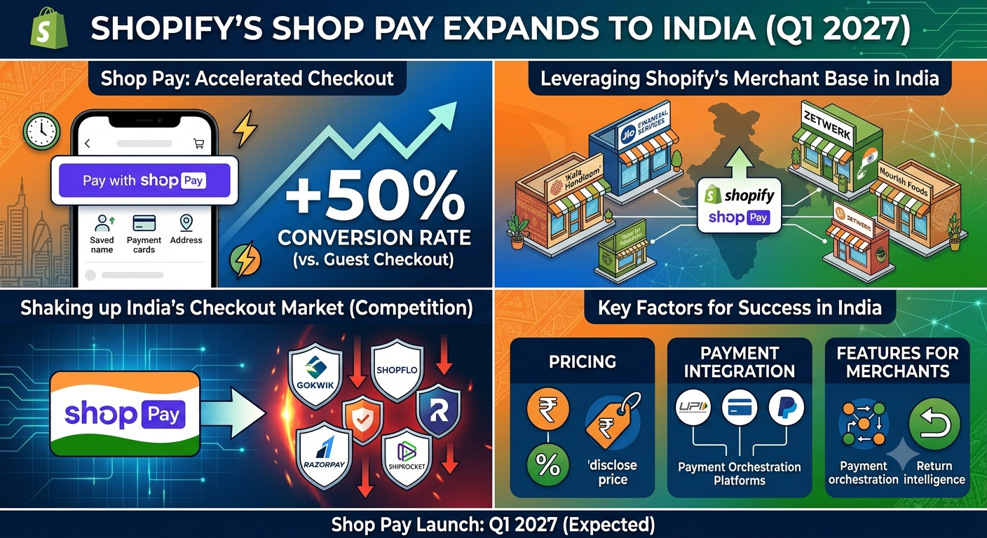 Shopify Plans India Launch for Shop Pay, Bringing Its Fast Checkout to Local D2C Brands