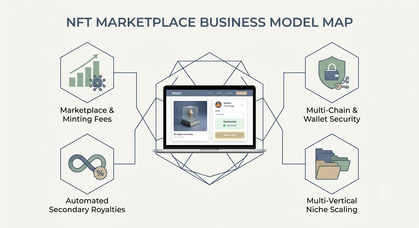 NFT Marketplace Business Model Explained for Beginners
