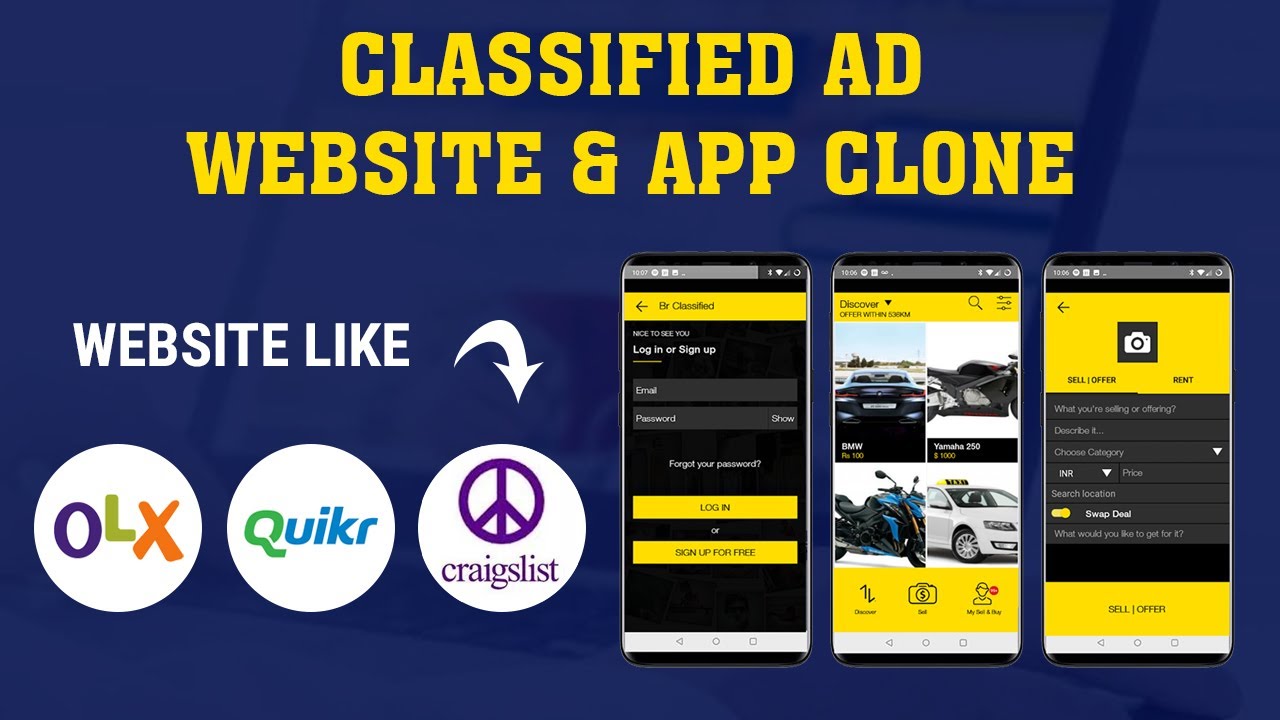 Classify - Classified ads iOS App + admin panel + website (Olx,Mercari,Offerup,Carousell,Buy  Sell) by iOSAppsWorld